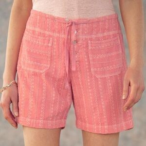 Sundance Lightweight Coral Pink Boho Shorts, XL petite 🥳🥳🥳 host pick